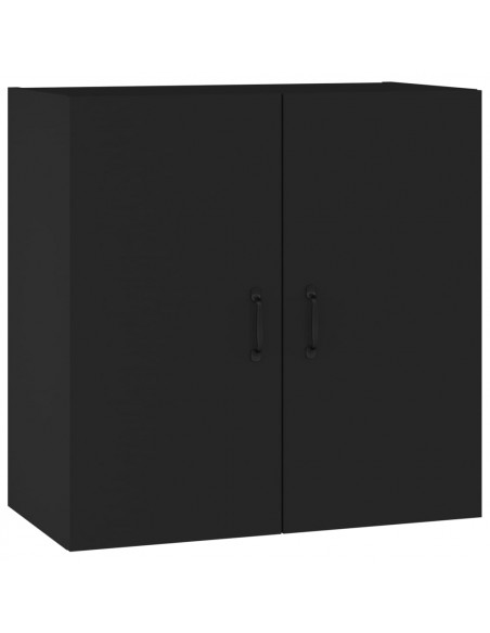 Armadietto a Muro Nero 60x31x60 cm in Legno Multistrato
