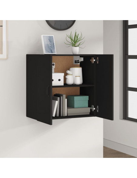 Armadietto a Muro Nero 60x31x60 cm in Legno Multistrato