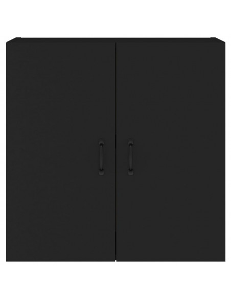 Armadietto a Muro Nero 60x31x60 cm in Legno Multistrato