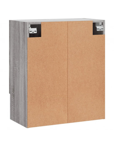 Armadietto a Muro Grigio Sonoma 60x31x70cm in Legno Multistrato