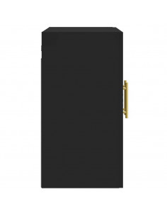 Armadietto a Muro Nero 60x31x60 cm in Legno Multistrato 2