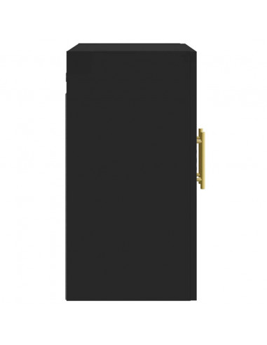 Armadietto a Muro Nero 60x31x60 cm in Legno Multistrato