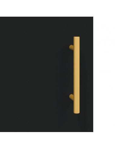 Armadietto a Muro Nero 60x31x60 cm in Legno Multistrato