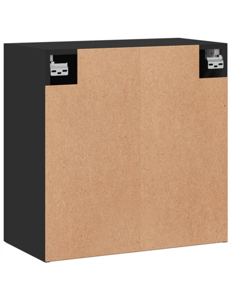 Armadietto a Muro Nero 60x31x60 cm in Legno Multistrato