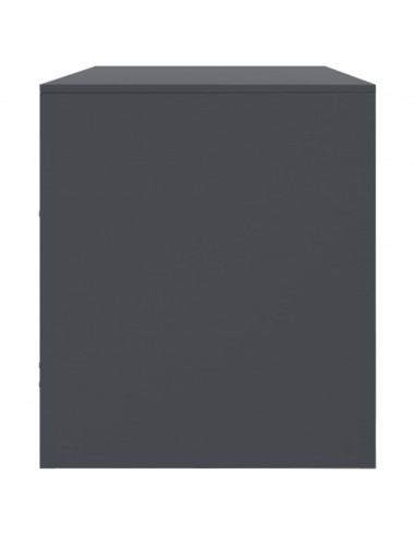 Mobile Porta TV Antracite 99x39x44 cm in Acciaio