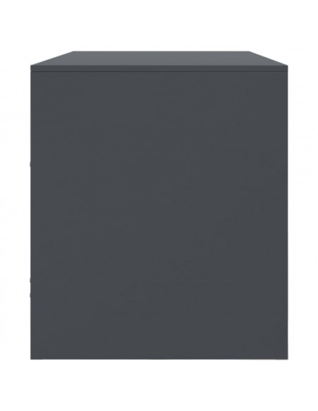 Mobile Porta TV Antracite 99x39x44 cm in Acciaio