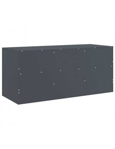 Mobile Porta TV Antracite 99x39x44 cm in Acciaio