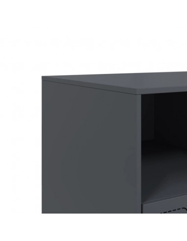 Mobile Porta TV Antracite 99x39x44 cm in Acciaio