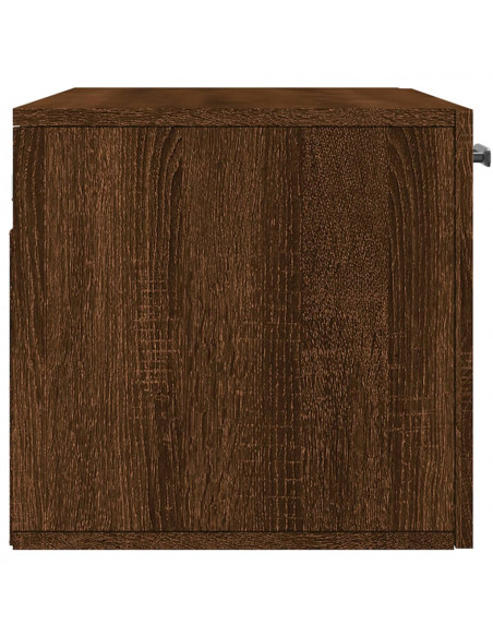 Mobile a Parete Rovere Marrone 80x36,5x35 cm Legno Multistrato