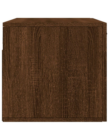 Mobile a Parete Rovere Marrone 80x36,5x35 cm Legno Multistrato