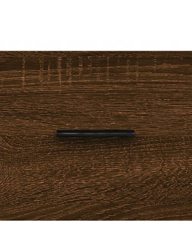 Mobile a Parete Rovere Marrone 80x36,5x35 cm Legno Multistrato