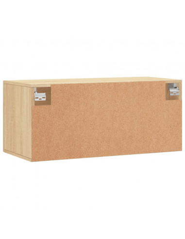 Mobile a Parete Rovere Sonoma 80x36,5x35 cm Legno Multistrato