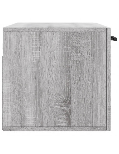 Mobile a Parete Grigio Sonoma 80x36,5x35cm in Legno Multistrato