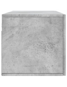 Mobile a Parete Grigio Cemento 100x36,5x35 cm Legno Multistrato 2