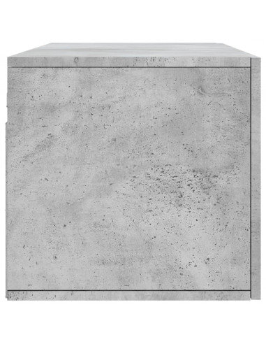 Mobile a Parete Grigio Cemento 100x36,5x35 cm Legno Multistrato