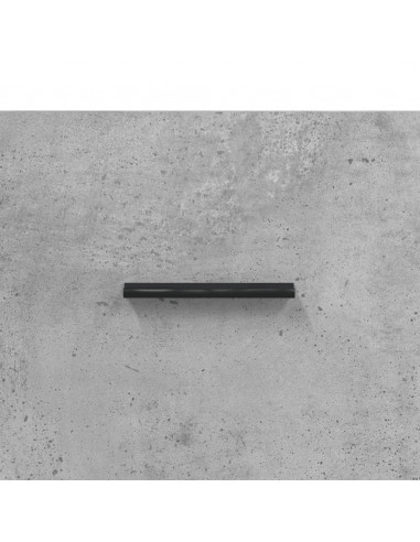 Mobile a Parete Grigio Cemento 100x36,5x35 cm Legno Multistrato