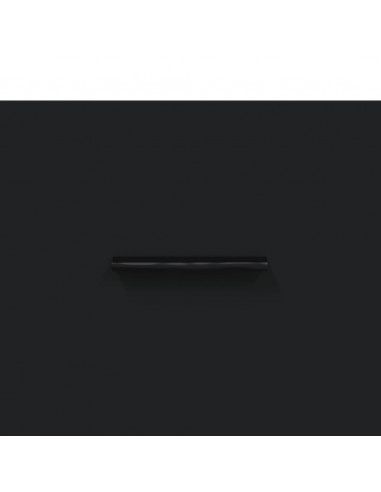 Mobile a Parete Nero 60x36,5x35 cm in Legno Multistrato