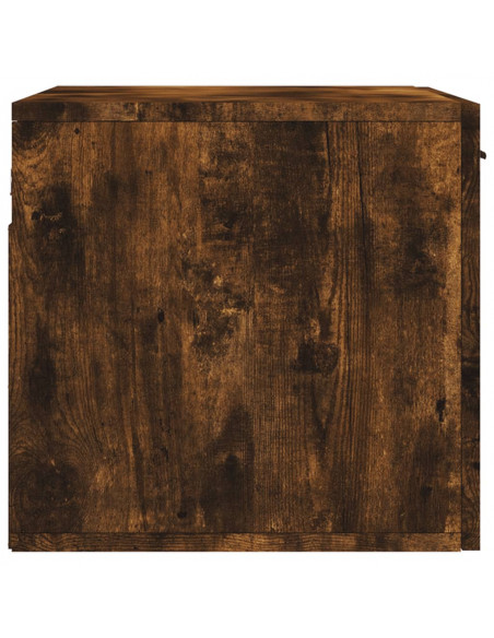 Mobile a Parete Rovere Fumo 60x36,5x35 cm in Legno Multistrato
