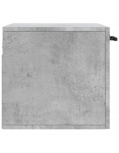 Mobile a Parete Grigio Cemento 60x36,5x35 cm Legno Multistrato 2