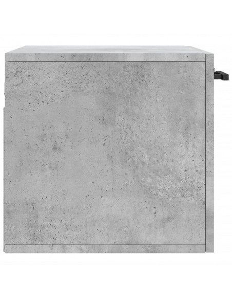 Mobile a Parete Grigio Cemento 60x36,5x35 cm Legno Multistrato