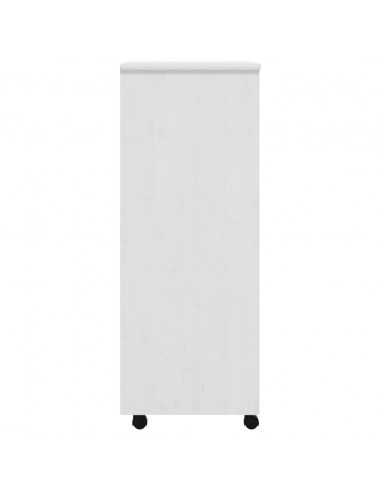 Armadietto Rotante con Cassetti MOSS Bianco Legno Massello Pino