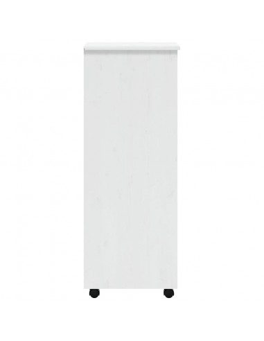 Armadietto Rotante con Cassetti MOSS Bianco Legno Massello Pino