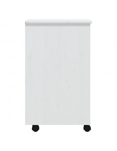 Armadietto Rotante con Cassetti MOSS Bianco Legno Massello Pino