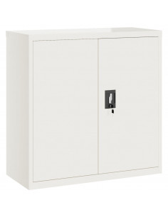 Armadio Classificatore Bianco 90x40x130 cm in Acciaio 2