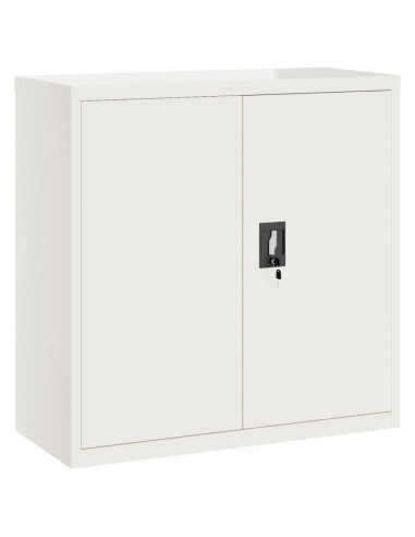 Armadio Classificatore Bianco 90x40x130 cm in Acciaio