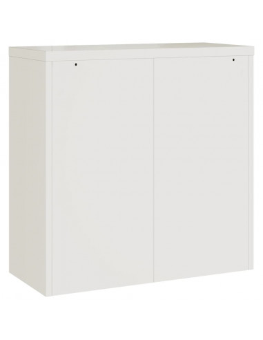 Armadio Classificatore Bianco 90x40x130 cm in Acciaio