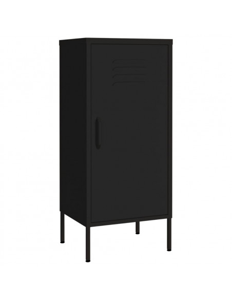 Armadietto Nero 42,5x35x101,5 cm in Acciaio