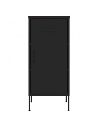 Armadietto Nero 42,5x35x101,5 cm in Acciaio