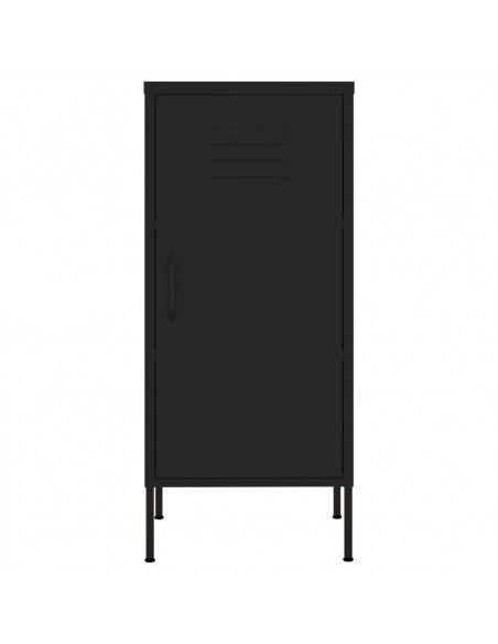 Armadietto Nero 42,5x35x101,5 cm in Acciaio
