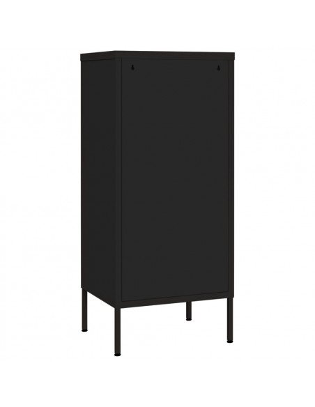 Armadietto Nero 42,5x35x101,5 cm in Acciaio