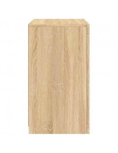 Armadietto con Luci LED Rovere Sonoma in Legno Multistrato