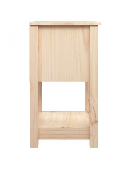 Comodini 2 pz 40x35x61,5 cm in Legno Massello di Pino