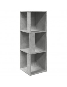 Armadio Angolare Grigio Cemento 33x33x100 cm in Truciolato 2
