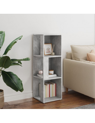 Armadio Angolare Grigio Cemento 33x33x100 cm in Truciolato