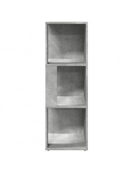 Armadio Angolare Grigio Cemento 33x33x100 cm in Truciolato