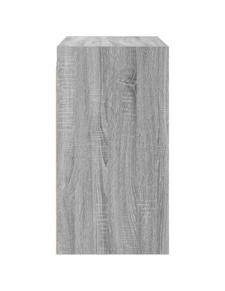 Mobile a Muro con Ante in Vetro Grigio Sonoma 68x37x68,5 cm