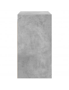 Mobile a Muro con Ante in Vetro Grigio Cemento 68x37x68,5 cm 2