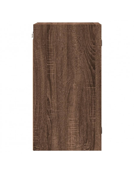 Mobile a Muro con Ante in Vetro Rovere Marrone 35x37x68,5 cm
