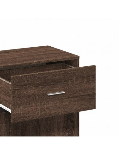 Armadietto Rovere Marrone 56,5x39x90 cm in Legno Multistrato