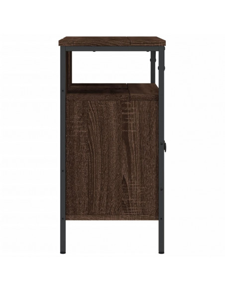 Mobile Lavabo Bagno Rovere Marrone 60x30x60cm Legno Multistrato