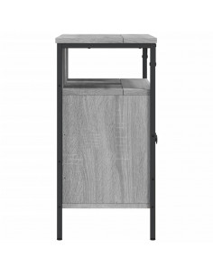 Mobile Lavabo Bagno Grigio Sonoma 60x30x60 cm Legno Multistrato 2