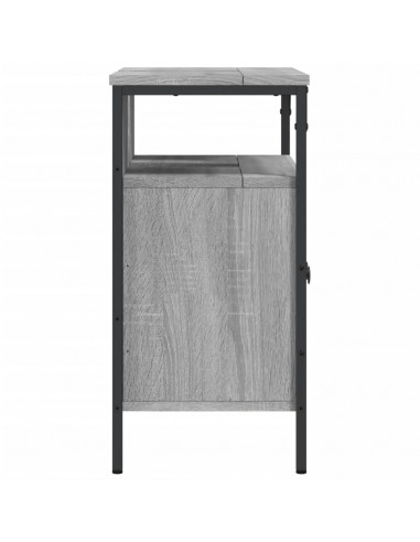 Mobile Lavabo Bagno Grigio Sonoma 60x30x60 cm Legno Multistrato