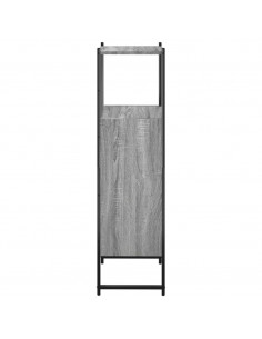 Mobile da Bagno Grigio Sonoma 33x33x120,5cm Legno Multistrato 2