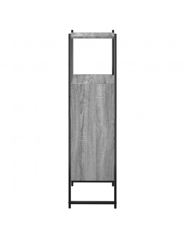 Mobile da Bagno Grigio Sonoma 33x33x120,5cm Legno Multistrato
