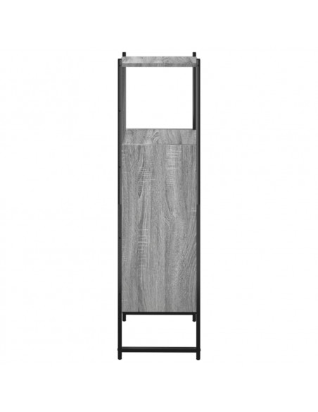 Mobile da Bagno Grigio Sonoma 33x33x120,5cm Legno Multistrato