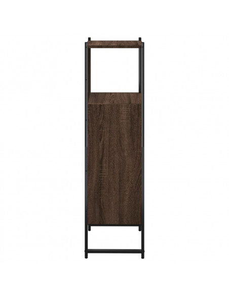 Mobile da Bagno Rovere Marrone 33x33x120,5 cm Legno Multistrato